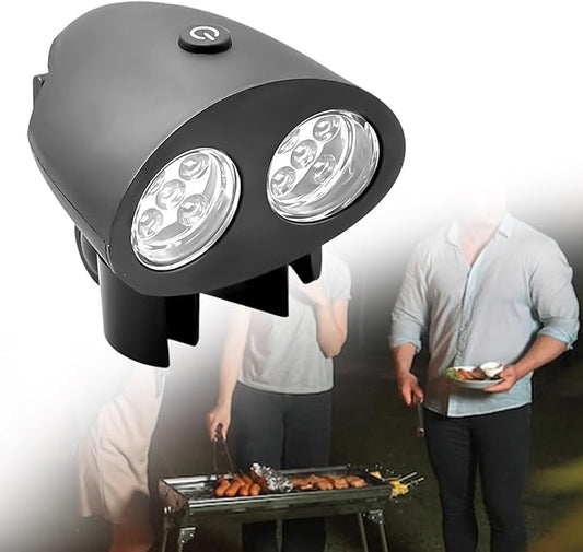 Weather Rotating Camping Lights with Flexible Neck Design for Backyard Cooking Activity LED Barbecue Lights