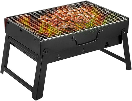 BBQ Grill Portable Barbecue Grill Portable Charcoal Fire Pit Barbecue Smoke-Free BBQ Desk Tabletop for Home Camping