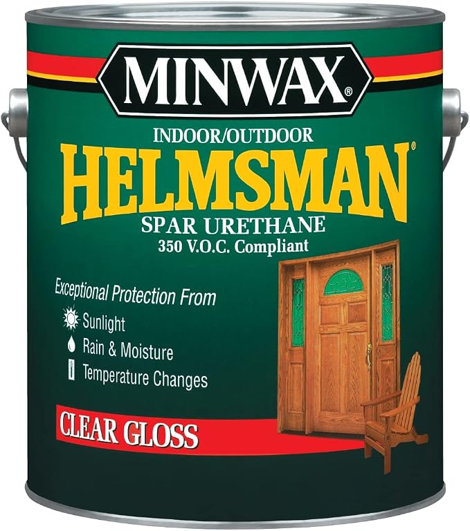 Minwax Helmsman Indoor/Outdoor Spar Urethane, 350 V.O.C. Compliant, Gallon, Gloss