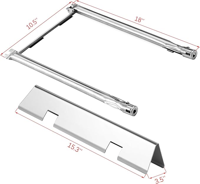 7635 Heat Plates 69785 Grill Burner Replacement Parts for Weber Spirit Parts Weber Spirit II 200 Series Burner Cover Spirit E210 E220 S210 S220 Spirit ii E-210 Grill Burner and More