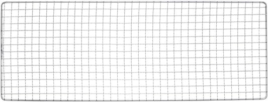 HARFINGTON Square BBQ Grill Net 19x50cm Stainless Steel Cross Wire Barbecue Mesh Mat for Baking Smoking Charcoal Grilling Roasting