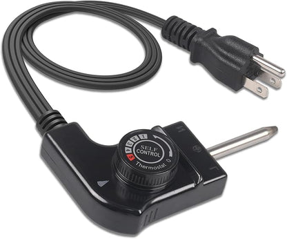 Thermostat Control Power Cable Compatible with Hamilton Beach Presto Chefman Bella Cuisinart Crux Masterbuilt George Foreman Electric Skillet Cord Replacement for Grill Griddle Smoker Fondue Pot