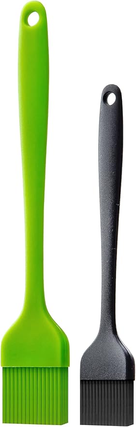 Silicone Basting Pastry Brush for Baking Cooking Bbq Grill Spread Oil Butter Sauce 2 Pack