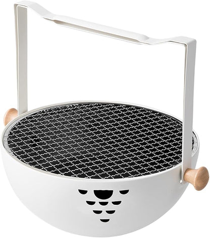 Charcoal Stove, Foldable Portable Barbeque Stove, Barbeque Grill with Anti-Scalding Handle, for Outdoor Garden Table Travel Picnic Pan-Fried Meat Tea Brewing Hot Pot Cooking