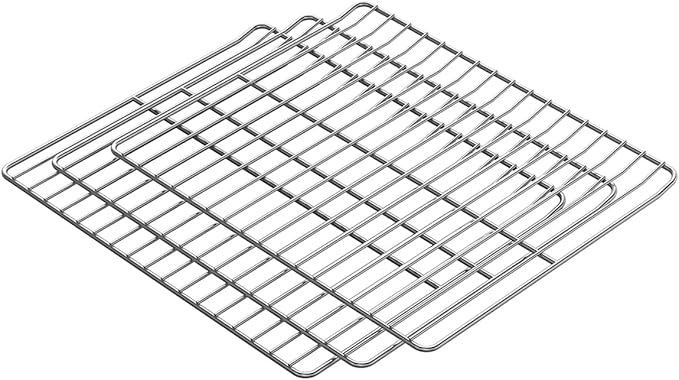 Cooking Grate Replacement for Masterbuilt Electric Smoker Racks 30 Inch, 14.6" x 12.2" 3 Pack Stainless Steel Grids Compatible with Masterbuilt Smoker Grates Parts