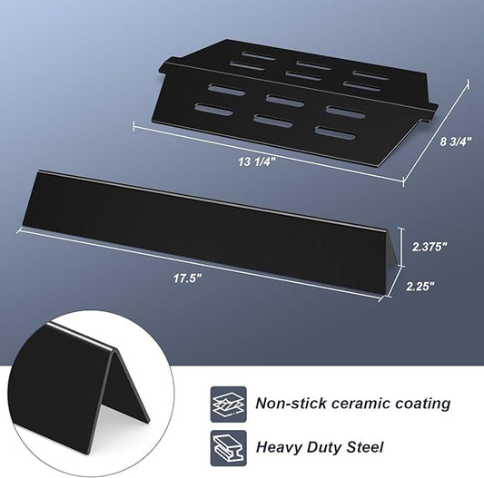 Grill Parts for Weber Genesis 300 (2011-2016 Front Control) Cast Iron Genesis Grill Grates Fits Weber Genesis E310 S310 S320 EP310 EP320 (Front Control) Burner Tubes Flavorizer Bars Heat Deflectors
