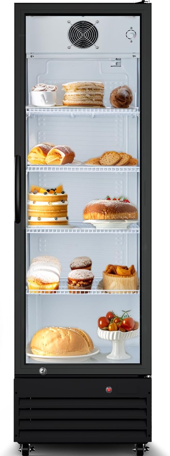 BODEGA BODEGACOOLER 9 Cu.Ft Commercial Beverage Refrigerator with Glass Door,Display Drink Refrigerators fridge for Beer Display Drink Cooler Rapid Cooling & Quiet for Bar Restaurant Office Store Use