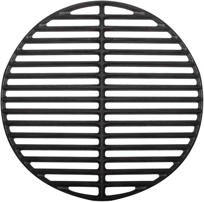 Cast Iron Cooking Grids Grates Compatible with Small and Mini-max Big Green Egg Charcoal Grill Round Grill Grate(13"-Fit Small/Mini-max)