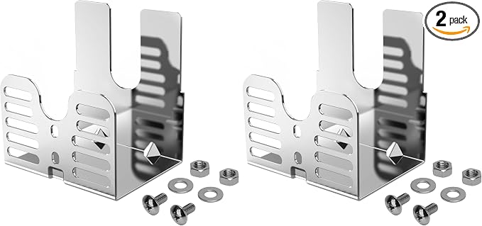 Onlyfire Universal Barbecue Grill Stainless Steel Rotisserie Motor Bracket (Pack of 2)