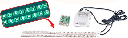 Alpena BBQ Outdoor Grill Multi-Colored LED Light Strip 24” with 3 AA Battery Box, Battery Included