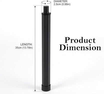 4 Pack Folding Camping Table Legs, 14" Aluminum Alloy Replacement Legs 26" & 30" Camping Tables, Black