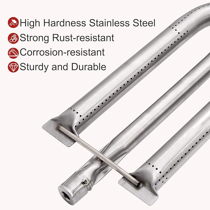 American Outdoor Grill Burner Replacement for 30NB, 24NB, 36NB, 36PC, AOG 36" 30" 24" Grills - 14.5 Inch Silver Part 24-B-06