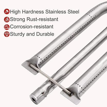 American Outdoor Grill Burner Replacement for 30NB, 24NB, 36NB, 36PC, AOG 36" 30" 24" Grills - 14.5 Inch Silver Part 24-B-06