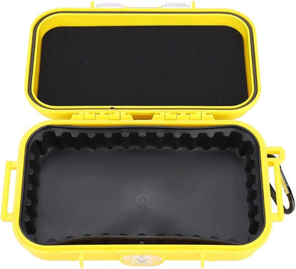 Tiiyee Waterproof Storage Case Dry Box Shockproof Airtight Fishing Outdoor | Airtight Protective Hard Shell Case Wet Dry Box for Survival Storage Fishing & Outdoor Gear, 6.29 * 3.54 * 1.57in