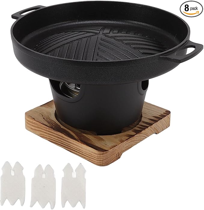 BBQ Charcoal Grill, Tabletop Yakiniku Grill Portable Korean Barbecue Japanese Hibachi PortableCharcoal Stove(02)