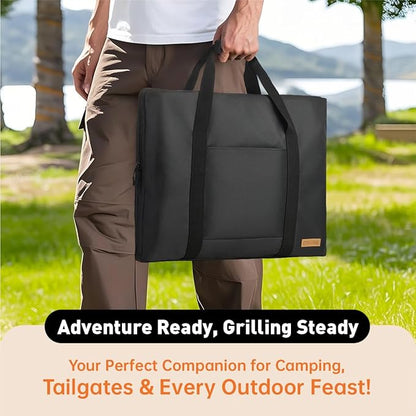 Heavy Duty 1680D Full-Size Griddle Carry Bag Compatible with Weber Spirit 300 Series, Weber Genesis 300 Series, Blackstone and Camp Chef Griddle Top 27" L x 2" W x 19" H