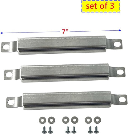 Parts Kit DG259 Replacement for Charbroil Grill 463436213,463436215; Thermos 466360113 Repair Kit (SS Burner + SS Carry-Over Tubes + Porcelain Steel Heat Plate)