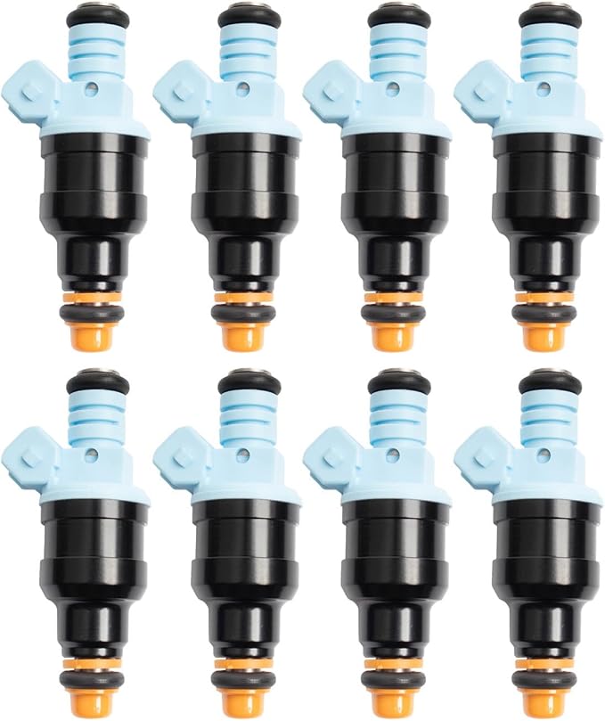 TRQ Fuel Injector Set | For 1995-1996 Ford E-350 Econoline E-350 Econoline Club Wagon 1991-1997 F-350 F-53 Motorhome Chassis F-Super Duty