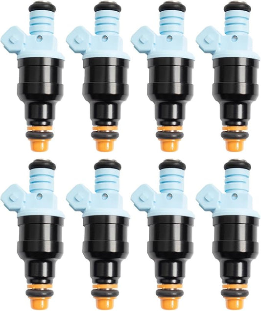 TRQ Fuel Injector Set | For 1995-1996 Ford E-350 Econoline E-350 Econoline Club Wagon 1991-1997 F-350 F-53 Motorhome Chassis F-Super Duty