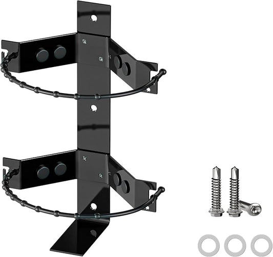Premium Fire Extinguisher Mount Bracket - Supports up to 10 lbs, Heavy-Duty & Easy Installation - Ideal for Home, Truck, RV, Boat, Marine & Commercial Use - Black