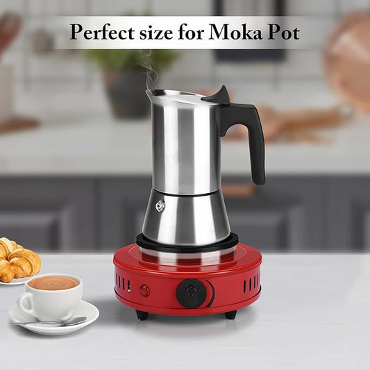 Artilife 500W Mini Hot Plate Small Hot Plate,Moka Pot Hot Plate,Portable Hot Plate,Perfect Size for Moka Pot