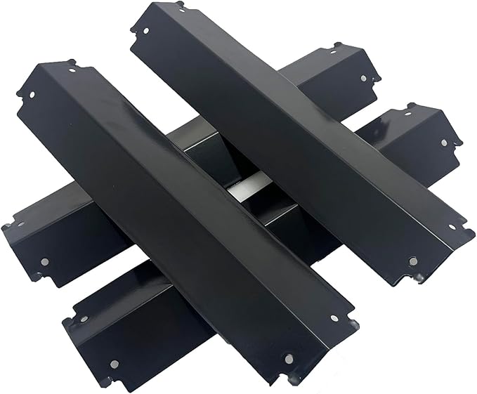 Parts DP125 (4-pack) Porcelain Steel Heat Shield/Heat Plates 16 "x 3 13/16" Replacement for Charbroil, fits for Thermos, fits for Kenmore Sears and other Gas Grill Models