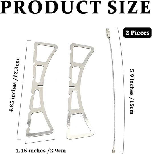 MIUPOO Outdoor Cooking Rack,Stainless Steel Baking Steaming Roasting Rack,for BBQ,Steaming,and Outdoor Cooking,Steam Rack Removable,4.85 Inches,2 Pieces.
