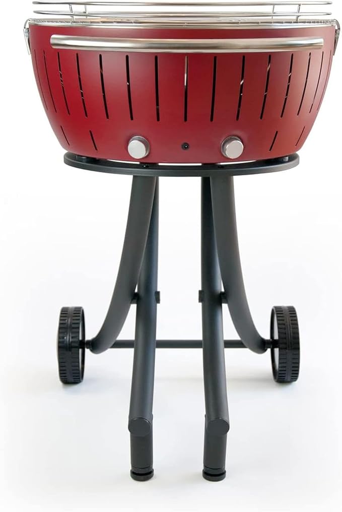 LotusGrill Barbecue Smokeless Grill Bundle with Grill Stand for Safe, Fun and Fast Grilling