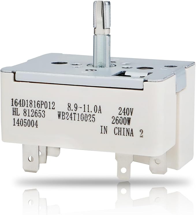 WB24T10025 Range Switch Surface Burner Control Switch, Compatible with GE Electric Range 8 in,Replace for GE for Kenmore for Hotpoint Range Element, Replace for: AP2024072 769692 PS236750
