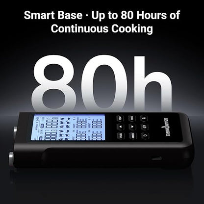ThermoMaven Sub-1G Wireless Meat Thermometer, No App Needed, 2 Probes | 3000FT Long Range, Digital Smart Base, 6 Sensor NIST Accuracy, IPX8, BBQ Smoker Grill Oven Brisket Steak Turkey Pork Roast