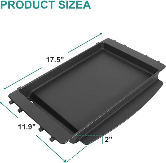 7658 Cast Iron Griddle for Weber Spirit 200 300 400 Series, Flat Top Griddle for Weber Spirit I & II E/S 210 220 310 320 325 425 435 Gas Grill and Genesis Silver B C 1000-5000 Grills and More