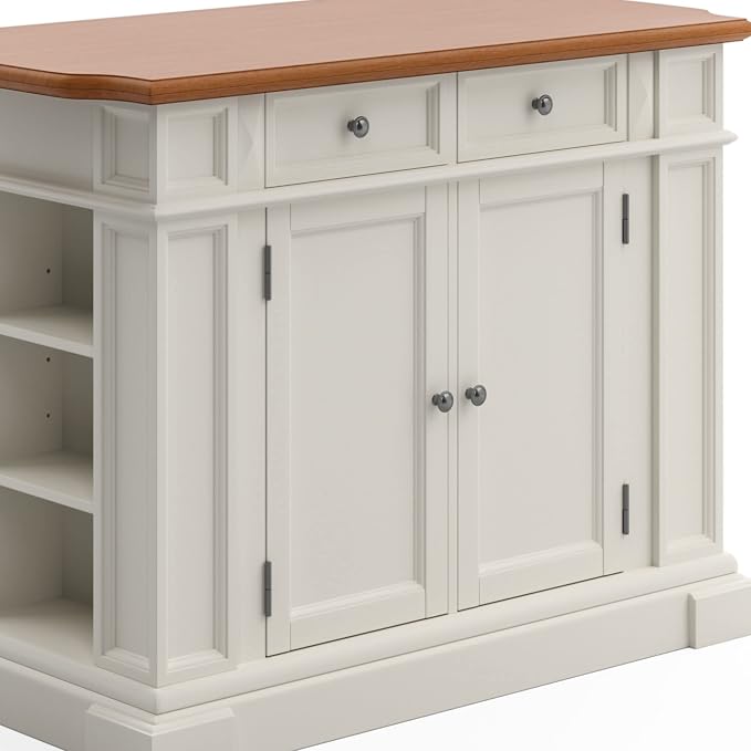 homestyles Americana Off-White Kitchen Island