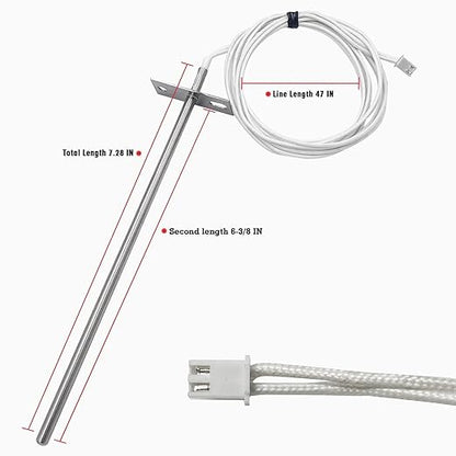 Temperature Probe Sensor RTD Replacement Parts for Camp Chef Wood Pellet Smoker Grills, Replace for Part PG24-44
