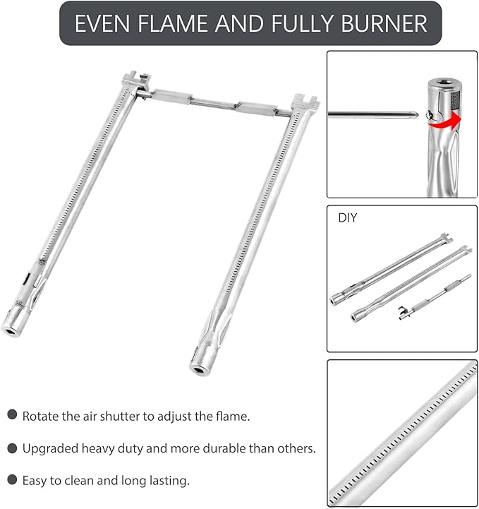 7635 Heat Plates 69785 Grill Burner Replacement Parts for Weber Spirit Parts Weber Spirit II 200 Series Burner Cover Spirit E210 E220 S210 S220 Spirit ii E-210 Grill Burner and More