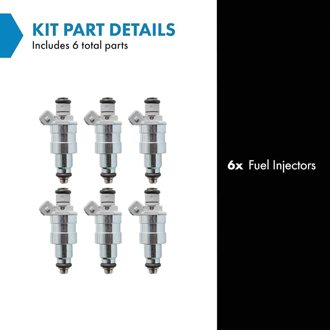 TRQ Fuel Injector Set | For 85 Buick Somerset Regal 86-91 Ford Aerostar 90-92 Probe 91 Ranger Taurus 86-90 Mercury Sable