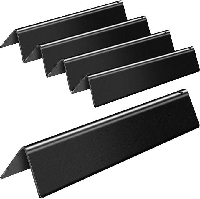 15.3 inch Flavorizer Bars Replacement for Weber 67046 Spirit 300 & Spirit II 300 Series Grill Parts with Front Control, 5 PCS Porcelain Enameled Steel Flavor Bars