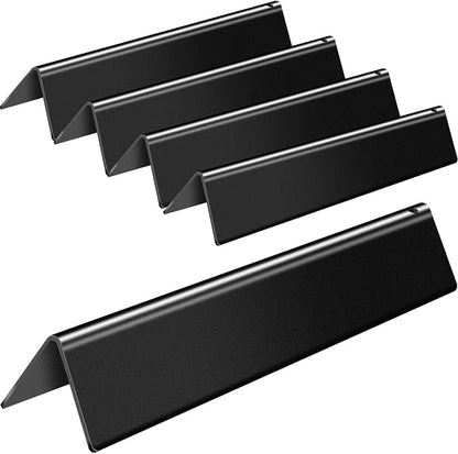 15.3 inch Flavorizer Bars Replacement for Weber 67046 Spirit 300 & Spirit II 300 Series Grill Parts with Front Control, 5 PCS Porcelain Enameled Steel Flavor Bars