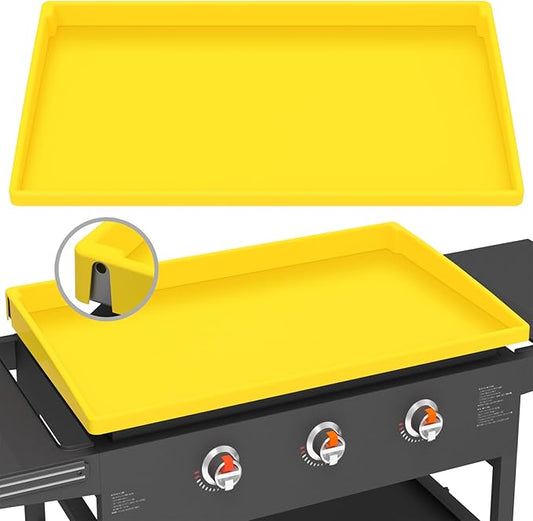 Silicone Griddle Mat Cover for Blackstone - 28 Inch True All-Encompassing Coverage Heavy Duty Food Grade Grill Buddy Mat, All Season Cooking Surface Protective Cover