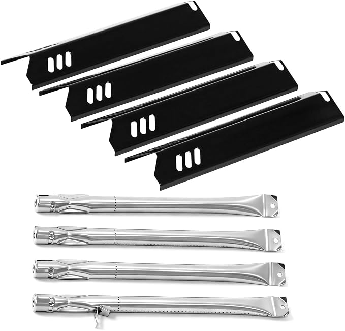 GR2215120-OG-00 Grill Replacement Parts for Outdoor Gourmet 4 Burner GR2215101-OG-00, FSOGBG1106 Gas Grill, 15" Heat Plates & Grill Burner for Dyna-Glo DGF493BNP, DGB494SPB, DGF510SBP and More Models