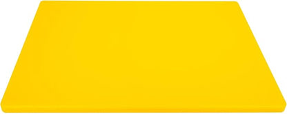 Thirteen Chefs Large 18 x 12 Yellow Cutting Board - Professional 1/2 Inch Thick HDPE for Poultry and Chicken - Food Service and Restaurant Certified