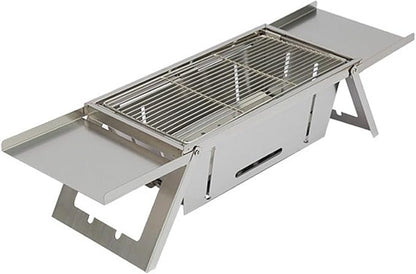 Charcoal Grills Stainless Steel Folding Barbecue Stove Home Outdoor Charcoal Skewers Portable Barbecue Grill Foldable Barbecue Stove