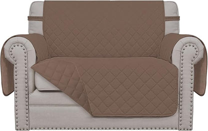 Easy-Going Reversible Couch Cover, Oversized Chair, Brown/Brown | Machine Washable Slipcover For Dogs, Water Resistant Furniture Mat For Living Room, Non-Slip Sofa Cover, Pet Friendly