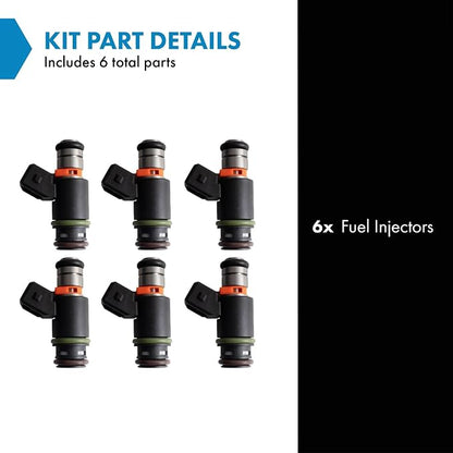 TRQ Fuel Injector Set | For 1997-2000 Volkswagen EuroVan 1999-2001 Golf Jetta