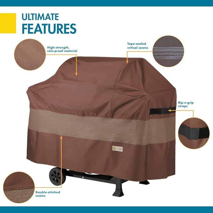 DUCKCOVERS Ultimate Waterproof BBQ Grill Cover, 65 Inch, Grill Cover, Grill Cover for Outdoor Grill, BBQ Cover