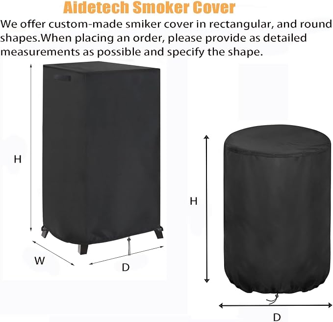 Smoker Cover, Heavy Duty Waterproof Outdoor Grill