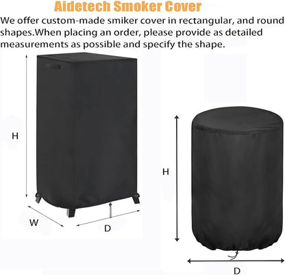 Smoker Cover, Heavy Duty Waterproof Outdoor Grill