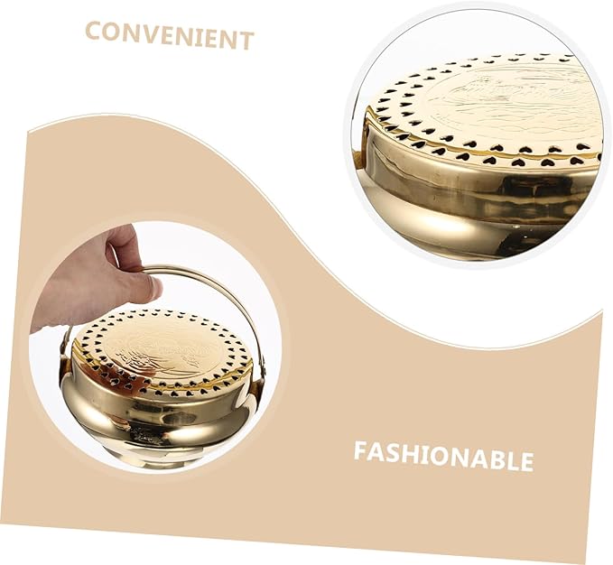 Happyyami Traditional Wedding Charcoal Burner Portable Bbq Stove Air Vents Home Heating Charcoal Grill for Barbecue Activities Durable Construction