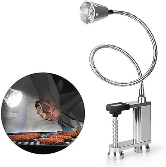 LED BBQ Grill Light, 360° Adjustable Flexible Lamp, Magnetic Base, for Outdoor Grilling