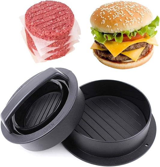 Leden Burger Press Hamburger Press Patty Maker for BBQ Grill 3-in-1 Non Stick Stuffed Burger Mold, Kitchen Tool, Beef Patties and Sliders