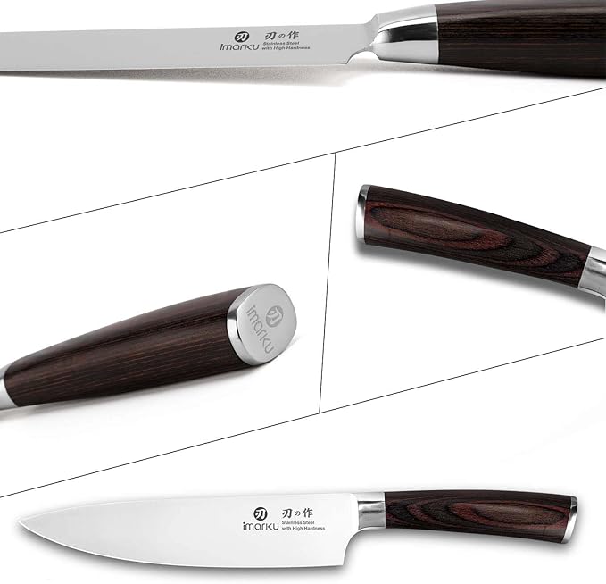 imarku Japanese Chef Knife - Sharp Kitchen Knife 8 Inch Chef's Knives HC Steel Paring Knife, Unique Gifts for Men and Women, Gifts for Mom or Dad, Kitchen Gadgets with Gift Box, Fathers Gifts